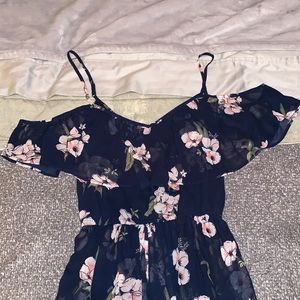 Navy and floral Abercrombie & Fitch maxi dress